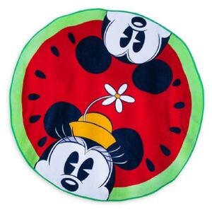 Disney Mickey Mouse Minnie Mouse Watermelon Round Beach Pool Picnic Towel